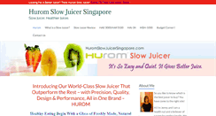 Desktop Screenshot of huromslowjuicersingapore.com