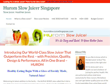 Tablet Screenshot of huromslowjuicersingapore.com